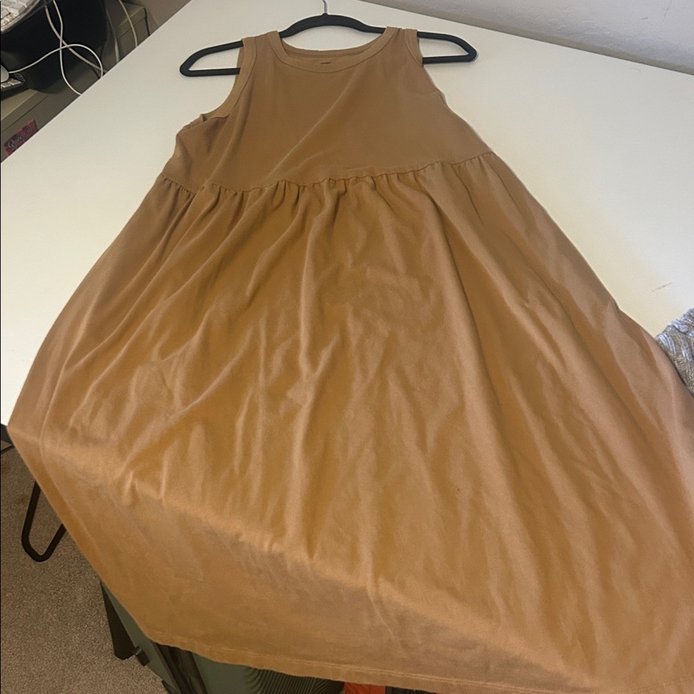 a new day Sleeveless Mustard Dress